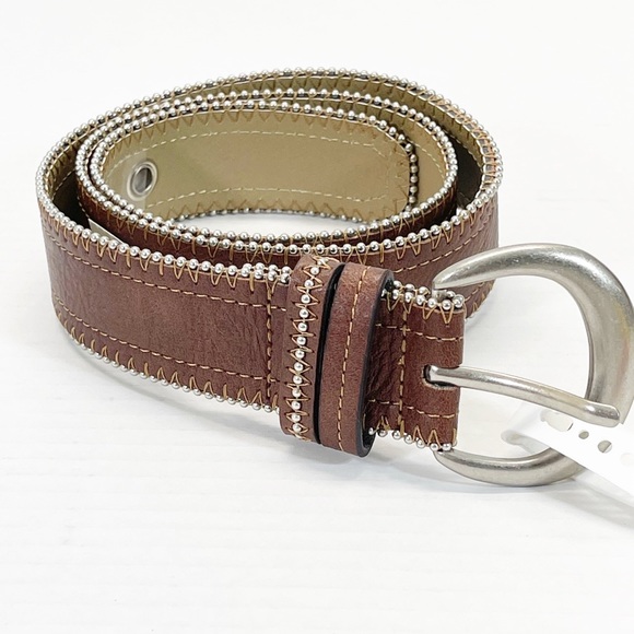 NWT Relic Shotbead Faux Leather Jean Belt Brown Sz S - Picture 11 of 11